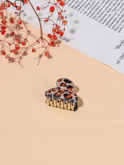 Цена за 6 шт. Крабик для волос «Шёлк», лео, 4×2.5 см, МИКС