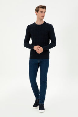 Мужской темно-синий свитер Неожиданная скидка в корзине - U.s. polo assn фото 4