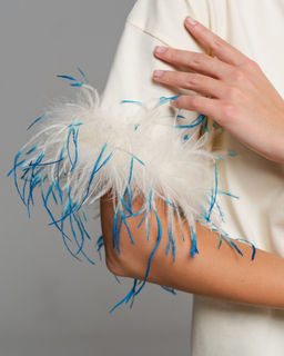 Футболка с перьями страуса FSP006