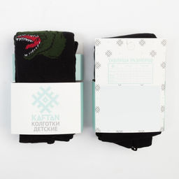 Колготки детские KAFTAN «Динозавр», 92-98 см, чёрные