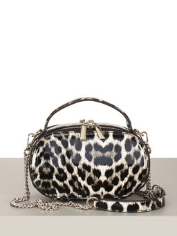 LACCOMA сумка НИM368-леопард белый натуральная кожа хлопок  фото 3