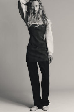 CONTRAST PINSTRIPE DRESS - Zara фото 5