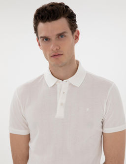 Beyaz Slim Fit Ti__rt