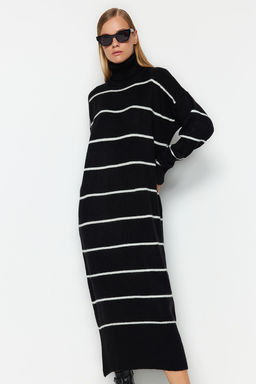 TRENDYOLMILLA Tas Maxi Triko Genis Kal?p Yumusak Dokulu Elbise TWOAW24EL00056  фото 8