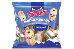 Strike, маршмеллоу Jam со вкусом черники & дыни, 90 г