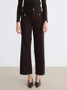 Wideleg Kad?n Jean Pantolon