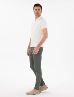 Брюки с зеленым стройным холстом - Cacharel фото 3