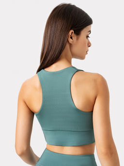 Топ женский спортивный в дымчато-зеленом оттенке дымчато -зеленый 302760