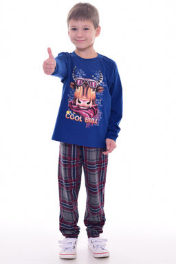 Пижама детская 7-275 (синий) Бык