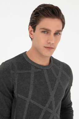 Мужской свитер антрацитового цвета - U.s. polo assn фото 2