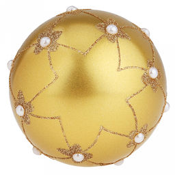 Елочная игрушка шар стеклянная д9,5см, зеленый металлик, ручная художественная роспись, подарочная упаковка (Россия) - Домашняя мода фото 3