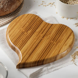 Менажница Доляна «Цветение», 2 секции, d=26 см, бамбук