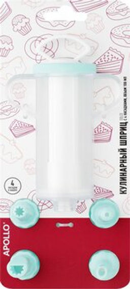 Кулинарный шприц с 4 насадками APOLLO Dolce Выпечка фото 2