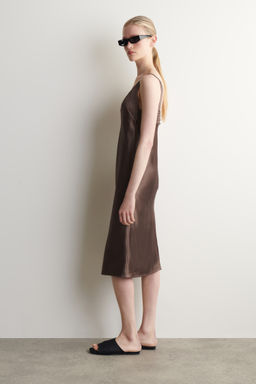 VESTIDO LENCERO SATINADO CON PUNTO ABIERTO - H&m фото 5