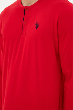 Мужской красный пижамный комплект Неожиданная скидка в корзине - U.s. polo assn фото 6