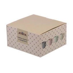 Набор кружек Феерия 380 мл 4 предмета (new bone) (ПС0049-22) /JEWEL/  фото 7