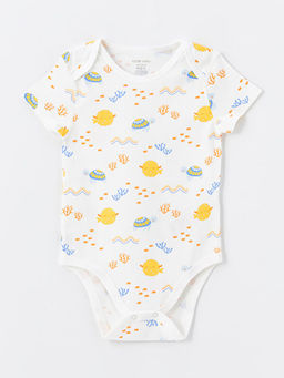 Bisiklet Yaka Bask?l? Erkek Bebek ??t??tl? Body 2li - Waikiki фото 2