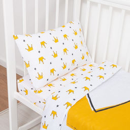 Постельное белье Крошка Я Little queen 112*147 см, 60*120+20 см, 40*60 см, 100% хлопок  фото 3