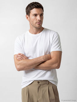 Regular Fit Basic Erkek Dry Touch Ti??rt