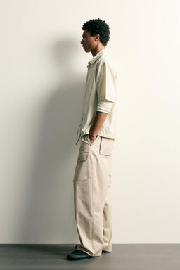 PANTAL?N CARGO RELAXED FIT / Beige - Zara фото 4