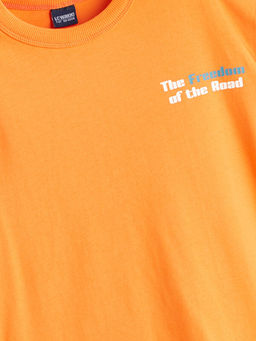 Bisiklet Yaka Bask?l? Erkek ?ocuk Ti??rt