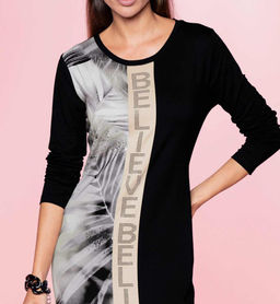 Платье, черное-экрю - Heine фото 5