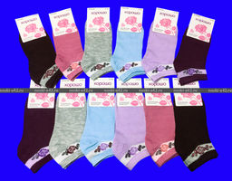 Цена за 12 пар. Следки женские Роза 36-42 (фактическим 36-40) фото 4