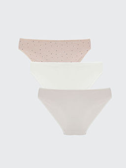 ?i?ekli Bikini K?lot 3l?