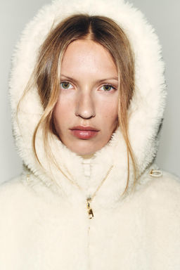 SHEARLING BOMBER JACKET WITH THERMAL INSULATION - Zara фото 7