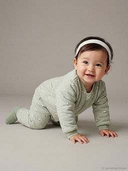 2.5 Tog Bask?l? Fermuarl? K?z Bebek Uyku Tulumu