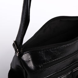 Сумка женская на одно плечо, на молнии, цвет чёрный - Simaland фото 5