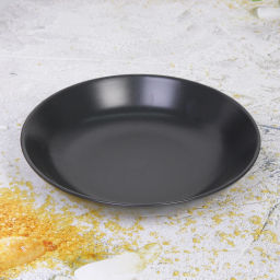 Цена за 2 шт. Тарелка керамическая 23*5см "Матовая глазурь" глубокая серая