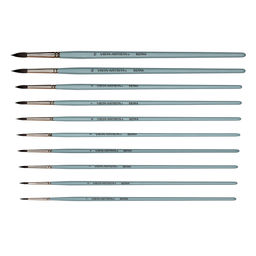 Кисть белка VISTA-ARTISTA 10131-04 круглая 10 шт длинная ручка №04 фото 4