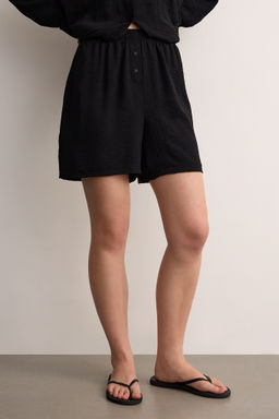 Шорты из жатого хлопка на резинке - Mollis фото 3