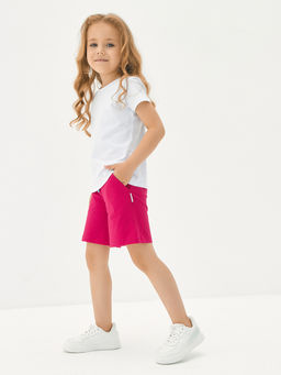 Темно-розовые шорты для девочки - Kogankids фото 4
