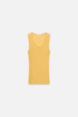 SUPIMA® SLEEVELESS T-SHIRT - Zara фото 6