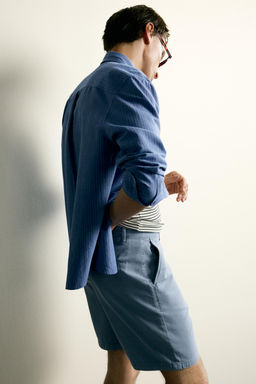 BERMUDA LAVADA REGULAR FIT / Azul claro - Zara фото 6