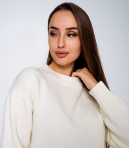 Свитер #КТ1124, молочный - Dommod фото 5