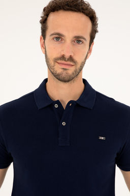 Мужская темно-синяя базовая футболка - U.s. polo assn фото 2