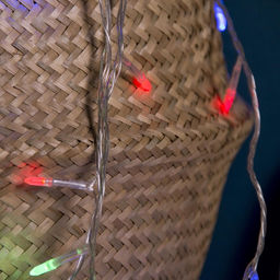 Гирлянда Нить 5 м с насадками Игла, IP20, прозрачная нить, 50 LED, свечение мульти, 8 режимов, 220 В - Luazon lighting фото 7
