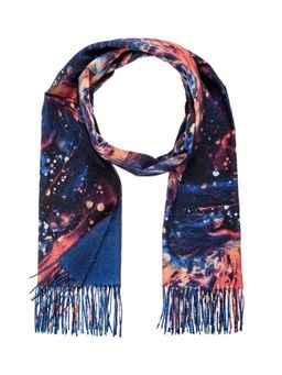 Палантин из полиэстера и вискозы с бахромой