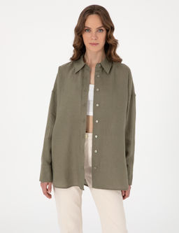 Haki Oversize Uzun Kollu G_mlek - Pierre cardin фото 4