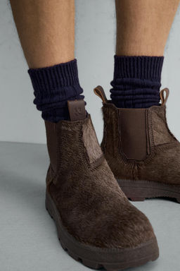 LEATHER CHELSEA BOOTS X SR_A - Zara фото 3