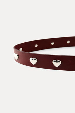 LEATHER HEART BELT - Zara фото 3