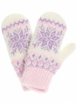 Варежки детские "Снежинка" 3 цвета 0804-10