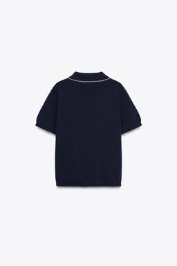 KNIT TOP WITH PIPING - Zara фото 6