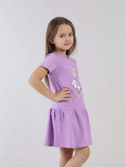 CRB wear / CSKG 64018-45-432 Платье для девочки,сиреневый/Ex.Cherubino  фото 2