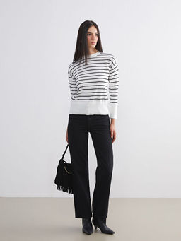 Wideleg Kad?n Jean Pantolon