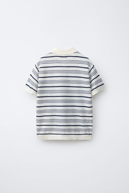 POLO ALGOD?N LINO RAYAS / Rayas - Zara фото 2