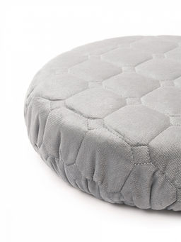 Чехол на табурет D33 серый вельвет